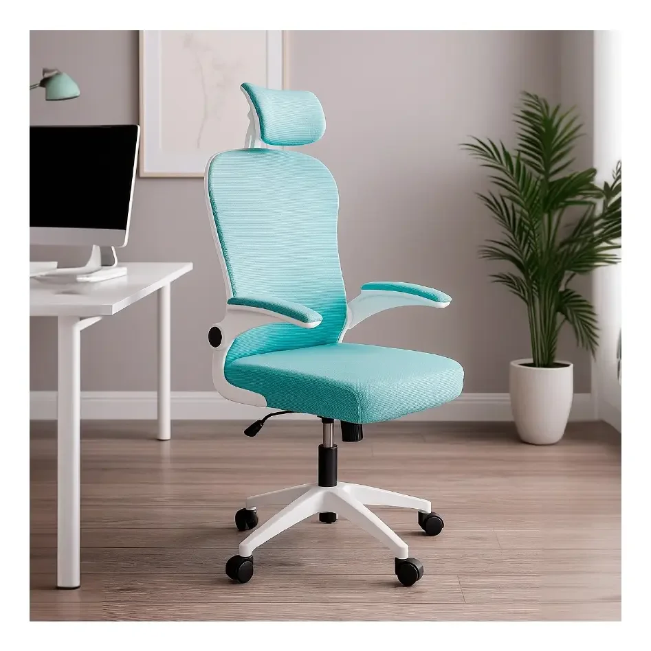 Cadeira Executiva Diretor Ergonômica C7 Neo Office, Tela Mesh, Confortável e Resistente - Azul