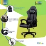 Cadeira Gamer C7 Neo Ergonômica com Almofadas de Cabeça e Lombar, Design Resistente - Preta e Branca - Preta