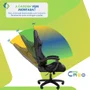 Cadeira Gamer C7 Neo Ergonômica com Almofadas de Cabeça e Lombar, Design Resistente - Preta e Branca - Preta