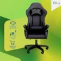 Cadeira Gamer C7 Neo Ergonômica com Almofadas de Cabeça e Lombar, Design Resistente - Preta e Branca - Preta