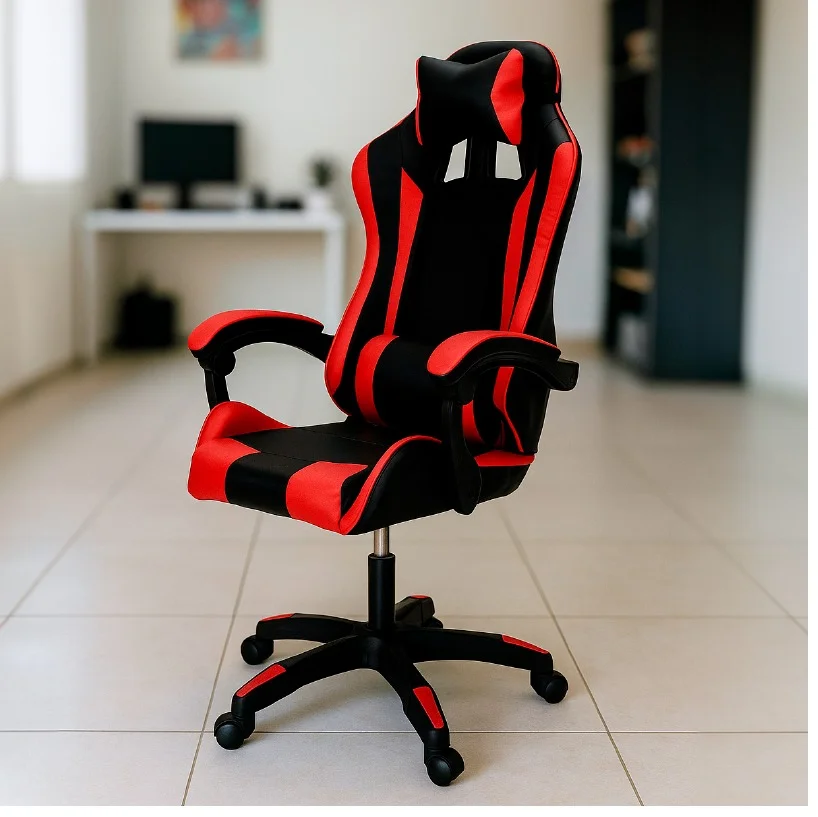 Cadeira Gamer Setup Profissional Escritório Ergonômica Gamers Reclinável Base giratória Apoio Lombar Resistente Home Office C7 Neo Comfort - Preto e Vermelho Cadeira Gamer Setup Profissional Escritório Ergonômica Gamers Reclinável Base giratória Apoio Lombar Resistente Home Office C7 Neo Comfort - Preto e Vermelho