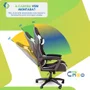 Cadeira Gamer C7 Neo Ergonômica com Almofadas de Cabeça e Lombar, Design Resistente - Preta e Branca - Preta e Branca