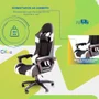 Cadeira Gamer C7 Neo Ergonômica com Almofadas de Cabeça e Lombar, Design Resistente - Preta e Branca - Preta e Branca