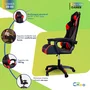 Cadeira Gamer C7 Neo Ergonômica com Almofadas de Cabeça e Lombar, Design Resistente - Preto e Vermelho