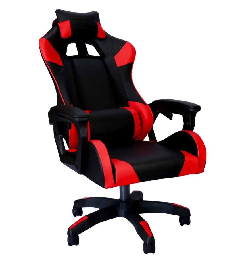 Cadeira Gamer C7 Neo Ergonômica com Almofadas de Cabeça e Lombar, Design Resistente - Preto e Vermelho Cadeira Gamer C7 Neo Ergonômica com Almofadas de Cabeça e Lombar, Design Resistente - Preto e Vermelho