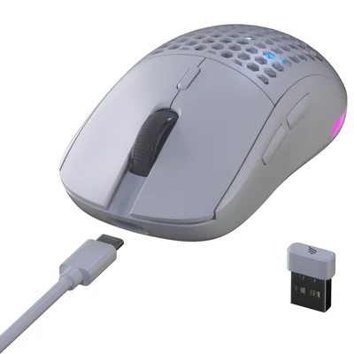 Mouse Gamer Sem Fio Fallen Pantera Pro Wireless Branco - Mo-fn-pa-pro-wl-br