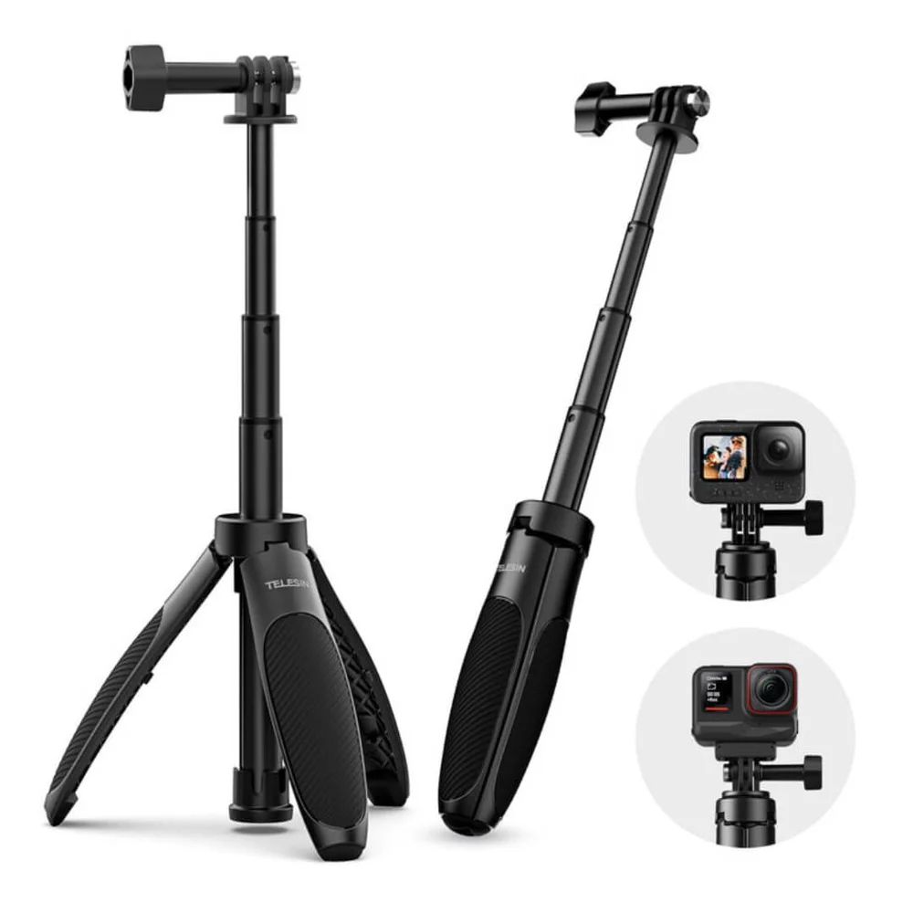 Mini Bastão Tripé Para Câmeras Gopro E Similares - Telesin Mini Bastão Tripé Para Câmeras Gopro E Similares - Telesin