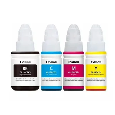 Kit 4 Refil De Tinta Gi190 Para Canon G3100 G3110 G4100 Bk/c/m/y.