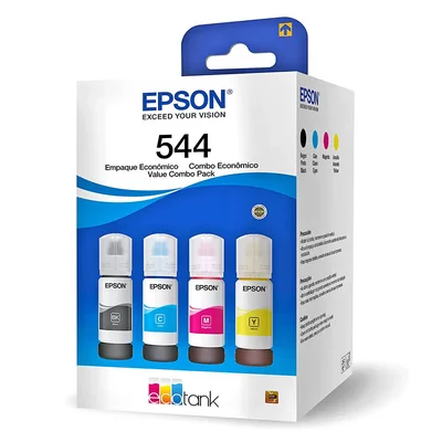 Kit 4 Refil De Tinta 544 Para L3110/l3150/l3210/l3250 Bk/c/m/y