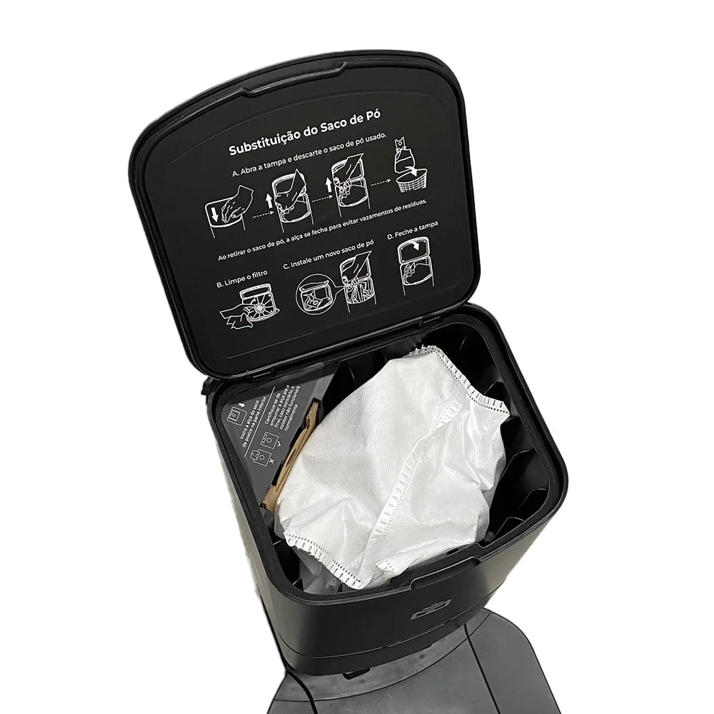 Saco De Poeira Para Smart Robô Aspirador Autolimpante Pra2000 Positivo Casa Inteligente - Compacto E Leve