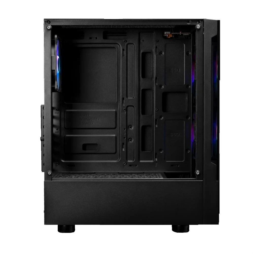 Imagem 2 de 5 do produto Gabinete Gamer Gamdias Talos E3, Mid-tower, Vidro Temp, 3 Fans, Black - Talos E3