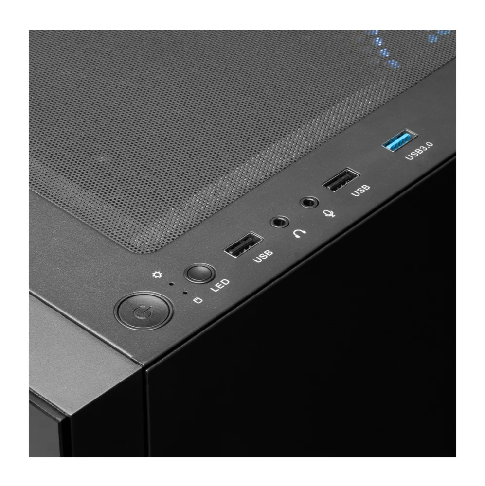 Imagem 5 de 5 do produto Gabinete Gamer Gamdias Talos E3, Mid-tower, Vidro Temp, 3 Fans, Black - Talos E3