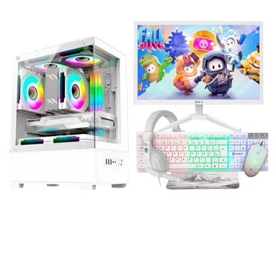 PC Gamer Branco White Completo Intel Core i5 Memoria Ram 16gb SSD 240GB Monitor HDMI " Kit Gamer