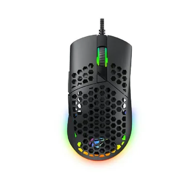 Mouse Gamer Havit Ms1036 RGB 7 Botões 7200 Dpi Usb Preto