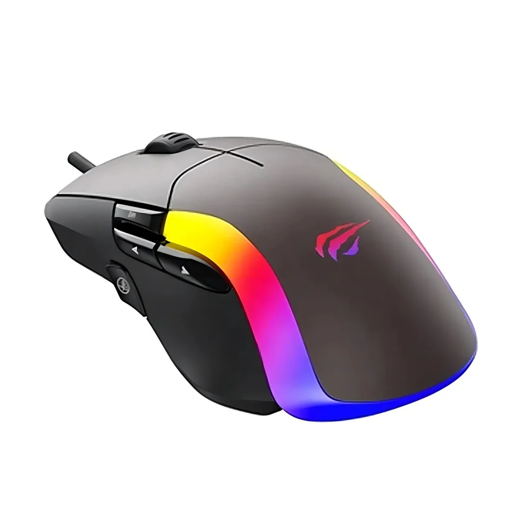 Imagem 4 de 4 do produto Mouse Gamer RGB Havit Ms959s 8 Botões 10000 Dpi Preto
