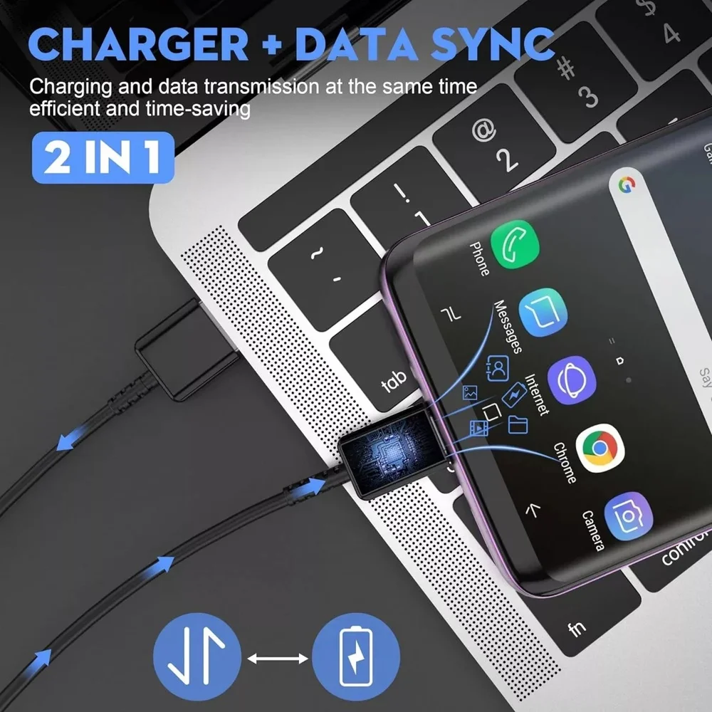 Imagem 5 de 5 do produto Cabo Tipo C Usb-a Branco Para Dispositivos Android