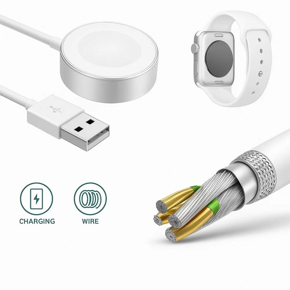 Imagem 4 de 5 do produto Cabo Magnético Para Smartwatch 4 5 6 Se Com Proteção