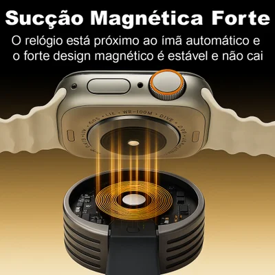 Cabo Carregador Magnético Para Relógio Smartwatch 4 5 6 Se — foto 2