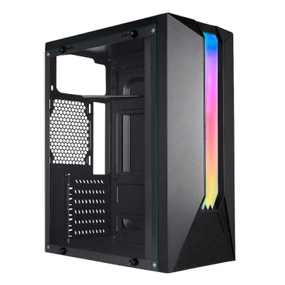 Gabinete Gamer K-mex Cg-04ah Bifrost Vii Lateral Vidro Atx Preto
