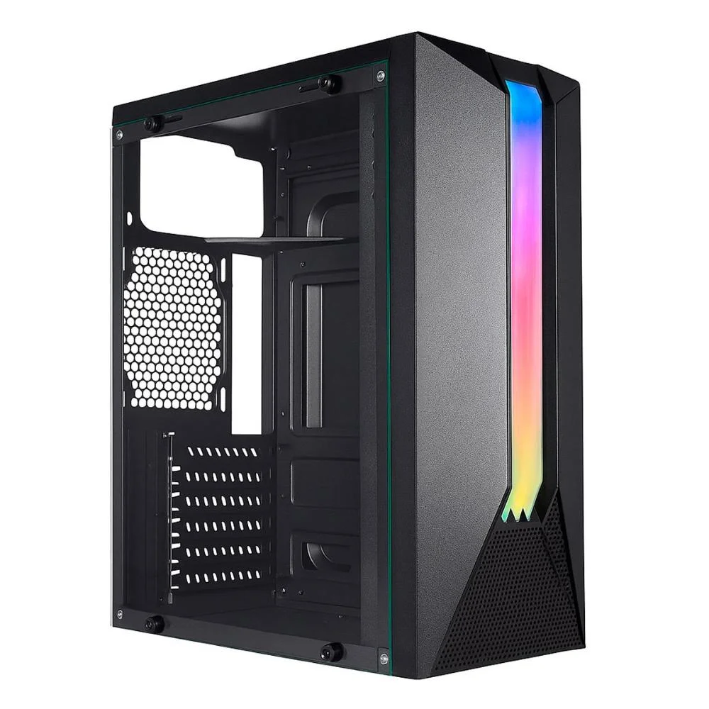 Gabinete Gamer K-mex Cg-04ah Bifrost Vii Lateral Vidro Atx Preto