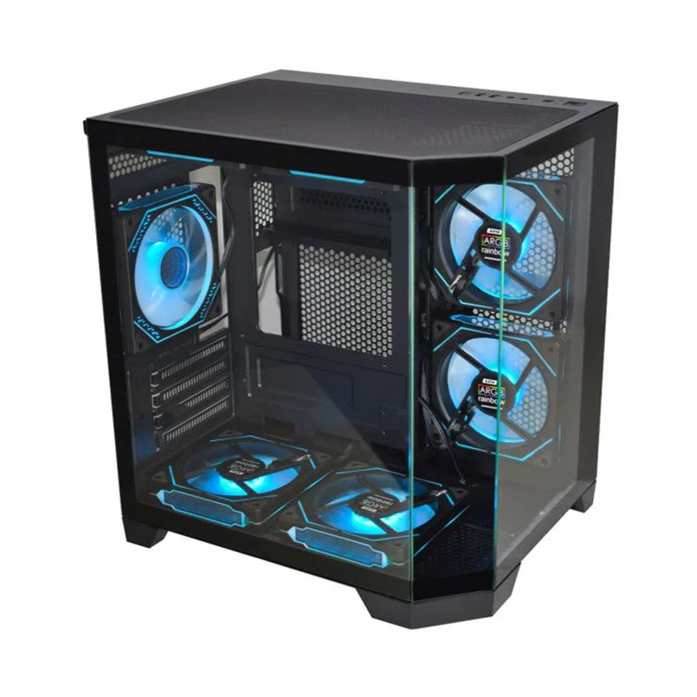 Imagem 2 de 5 do produto Gabinete Gamer K-mex Aquario Cg-0620 Angulo Preto Micro Atx Sem Fan