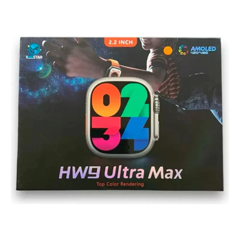 Imagem 3 de 4 do produto Relógio Smartwatch Hw9 Ultramax Acompanha Duas Multiiras Na Cor Laranja