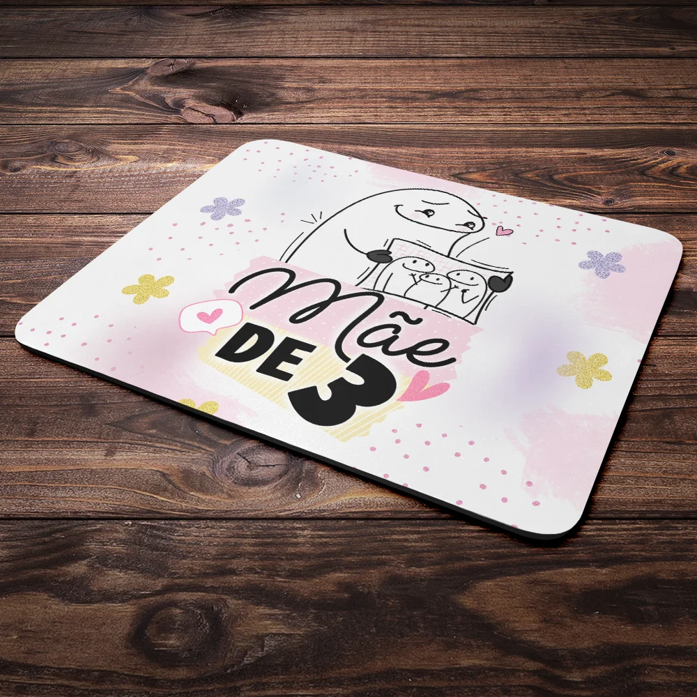 Imagem 3 de 4 do produto Mouse Pad Flork Mães - Mãe De 3 Três - 22x18