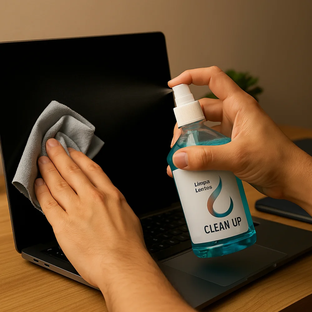 Imagem 2 de 5 do produto Kit 3 Limpa Telas Spray 500ml Uso Geral Telas Lentes Óculos
