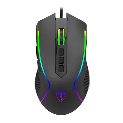 Mouse Gamer T-dagger Darkangel, RGB, 4000dpi, 8 Botões, Black - T-tgm209 V2