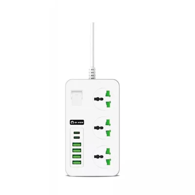 Filtro De Linha Extensão 3 Tomadas 4 Usb 2 Tipo C 3000w
