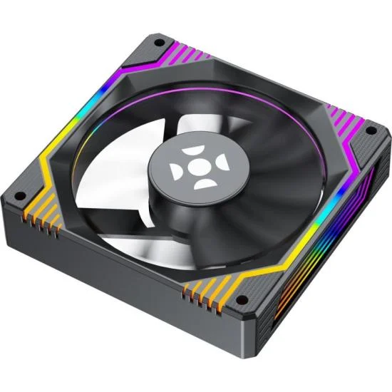 Imagem 2 de 5 do produto Kit Cooler Fan ARGB Fortrek Frosty Preto Com Controladora/controle