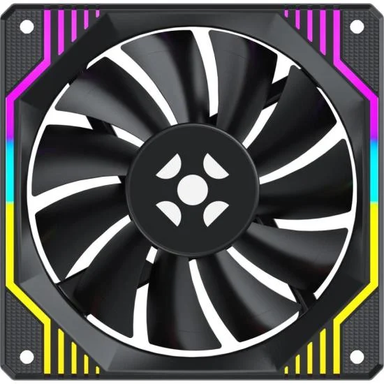 Imagem 3 de 5 do produto Kit Cooler Fan ARGB Fortrek Frosty Preto Com Controladora/controle