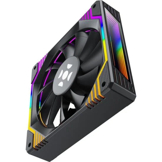 Imagem 4 de 5 do produto Kit Cooler Fan ARGB Fortrek Frosty Preto Com Controladora/controle