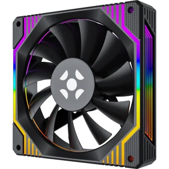 Imagem 5 de 5 do produto Kit Cooler Fan ARGB Fortrek Frosty Preto Com Controladora/controle