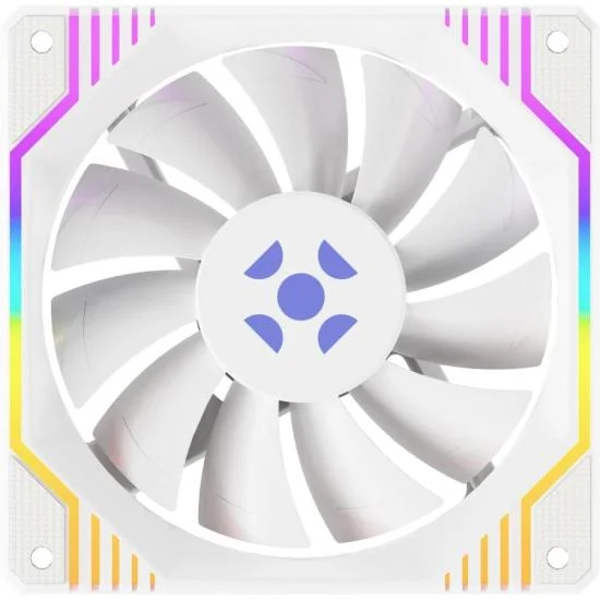 Imagem 3 de 5 do produto Kit Cooler Fan ARGB Fortrek Frosty Branco Com Controladora/controle