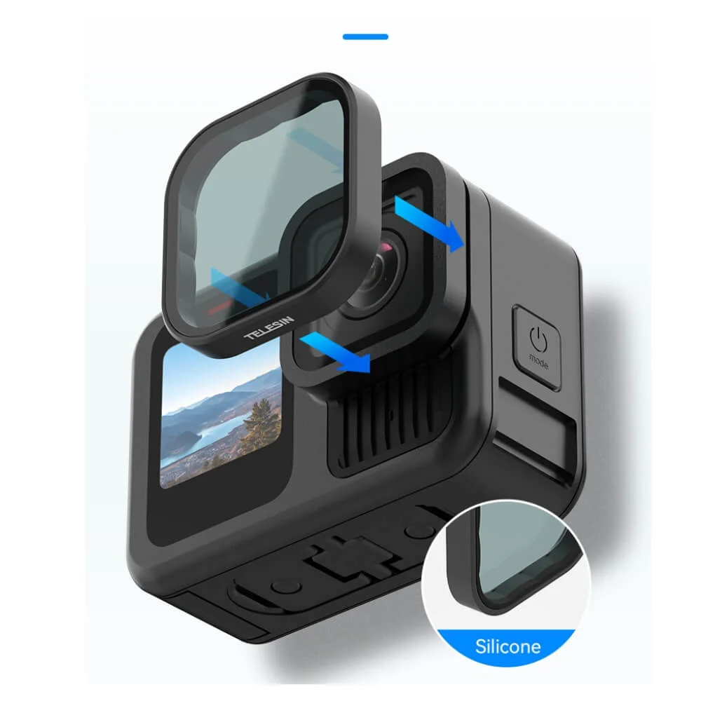 Imagem 2 de 5 do produto Kit De Filtros Cpl/ Nd8/16/32 Para Gopro Hero 13 Black - Telesin