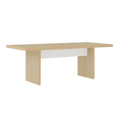 Mesa Escrivaninha Para Escritório Tamburato 2000 | Artany Cor:carvalho/branco
