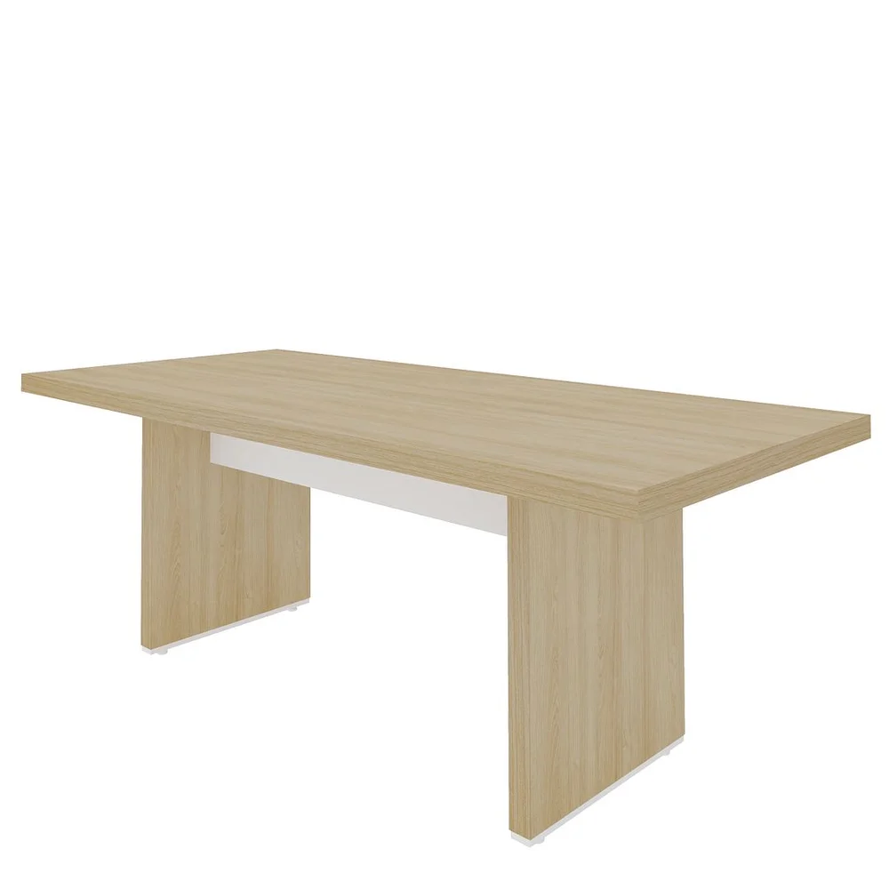 Imagem 5 de 5 do produto Mesa Escrivaninha Para Escritório Tamburato 2000 | Artany Cor:carvalho/branco
