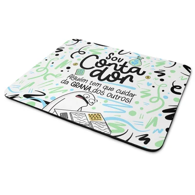 Mouse Pad Flork Profissões - Sou Contador - 22x18