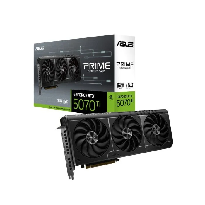 Placa De Vídeo Asus Nvidia Geforce Prime RTX 5070 Ti 16gb Gddr7 256 Bits - Prime-RTX5070ti-16g
