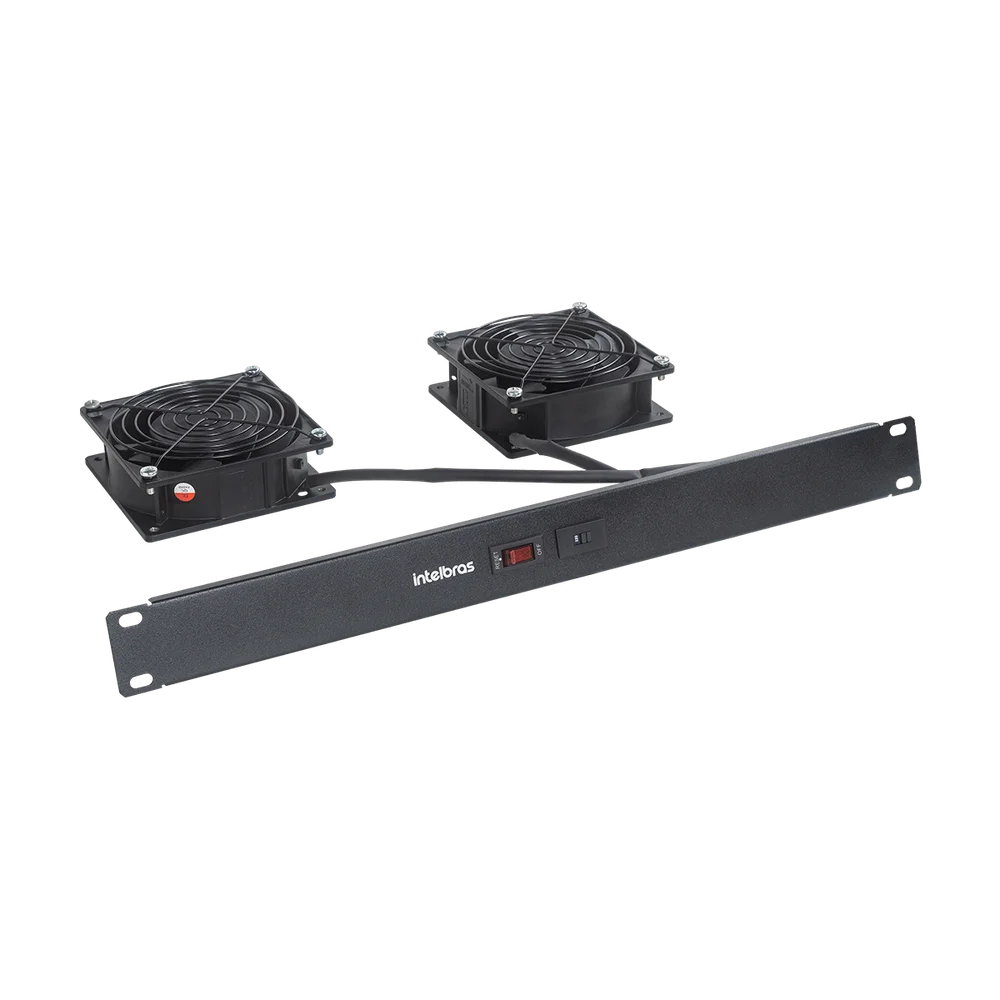 Imagem 2 de 5 do produto Conjunto Intelbras De 2 Ventiladores/cooler Para Rack Kvr2v