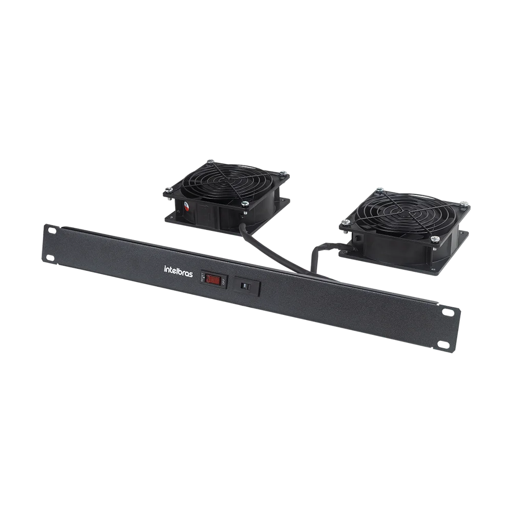 Imagem 3 de 5 do produto Conjunto Intelbras De 2 Ventiladores/cooler Para Rack Kvr2v