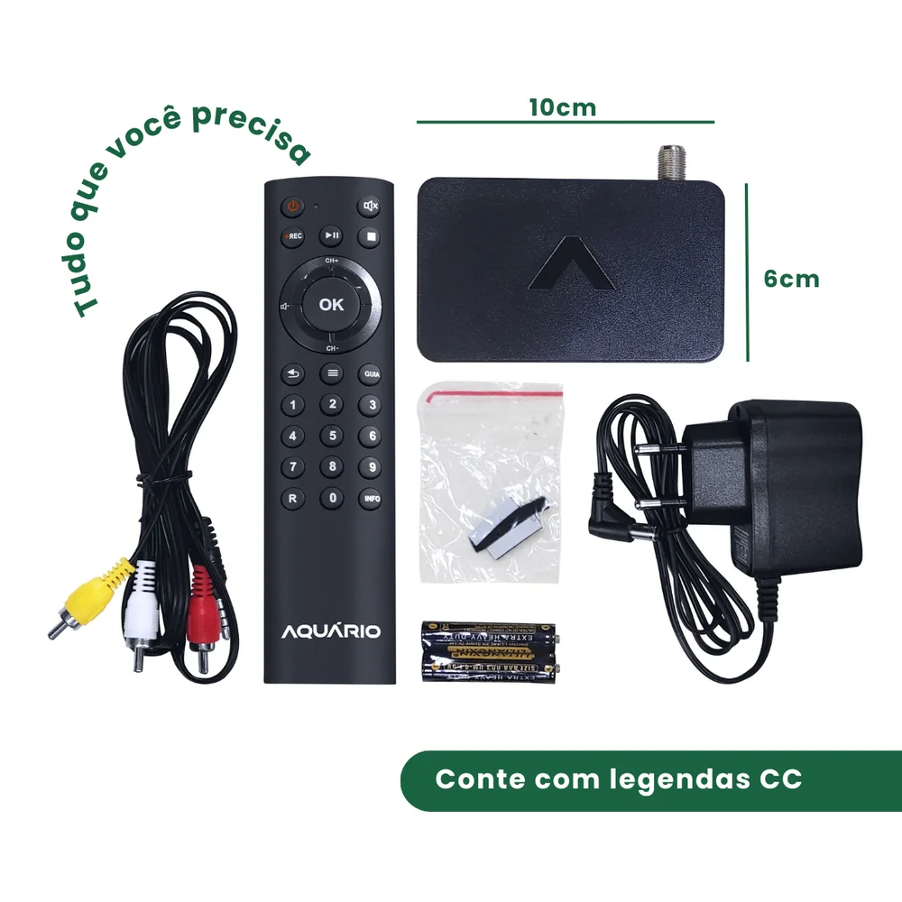 Imagem 3 de 5 do produto Conversor E Gravador Digital + Antena Digital - Aquário