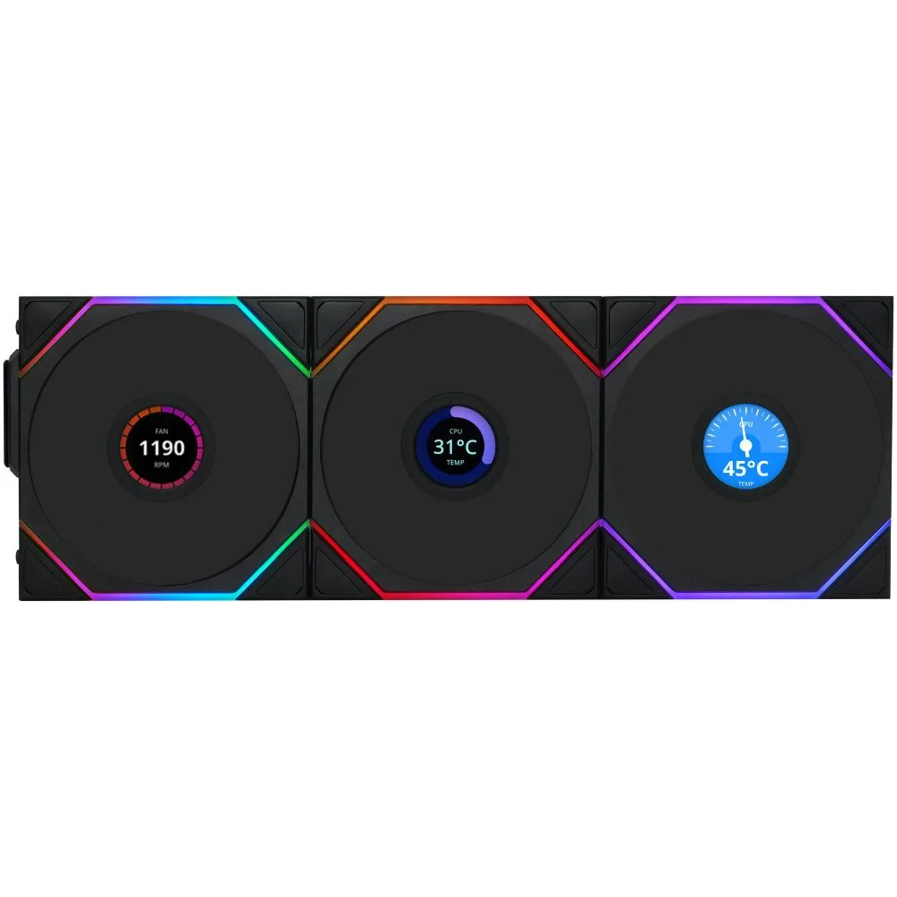 Lian Li UNI FAN TL WIRELESS LCD 120 3個 KaBuM Aperte o K e evolua com as maiores ofertas