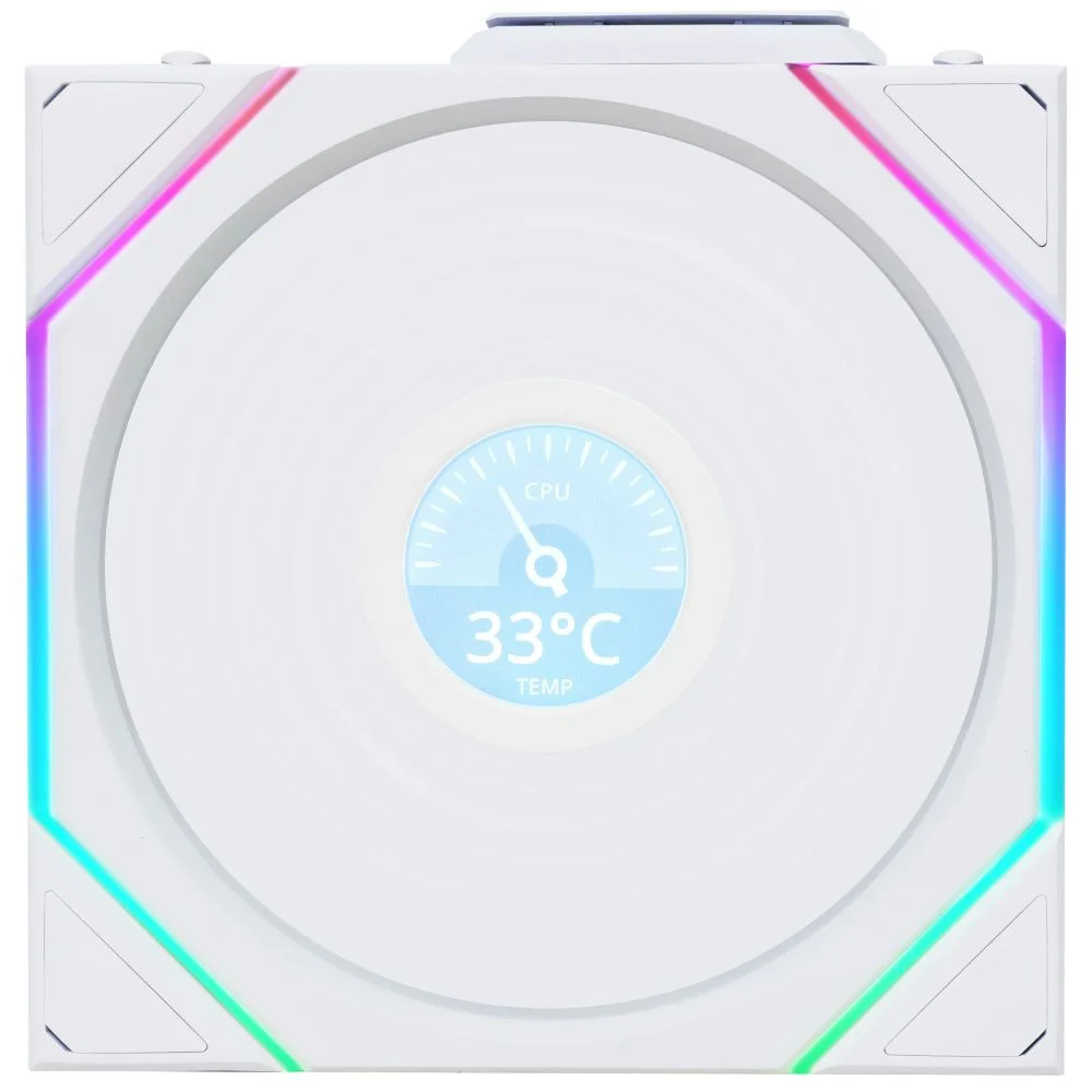 Kit 3 Fan 120mmx25mm ARGB Lian Li Uni Fan Tl Wireless Lcd Branco 12tllcd1w3w 5
