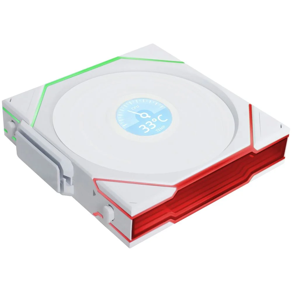 Kit 3 Fan 120mmx25mm ARGB Lian Li Uni Fan Tl Wireless Lcd Branco 12tllcd1w3w 6