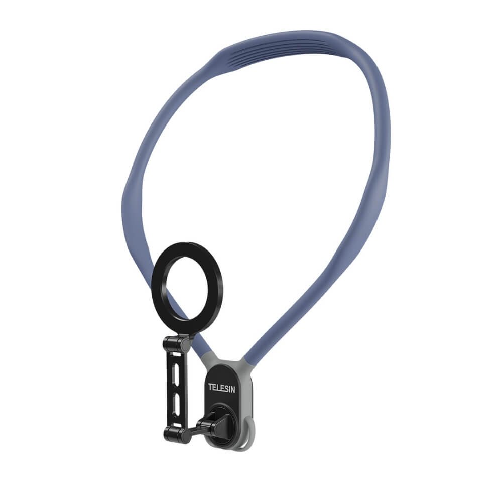 Alça De Pescoço Grande Magnético Para Celular - Telesin Cor: Azul