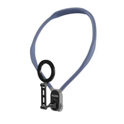 Alça De Pescoço Grande Magnético Para Celular - Telesin Cor: Azul