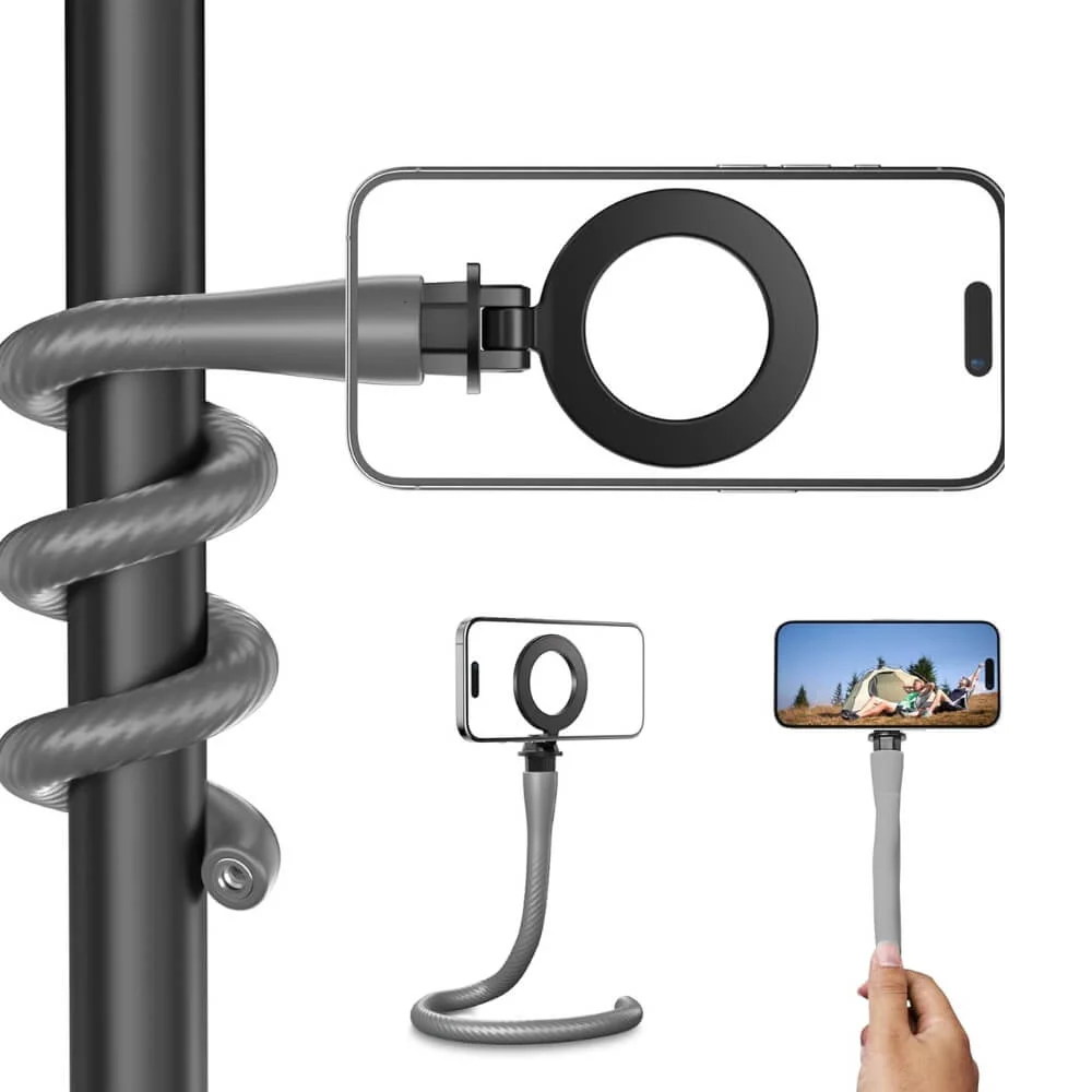 Imagem 4 de 5 do produto Braço Flexível Magnético Para Celular - Telesin Cor:cinza