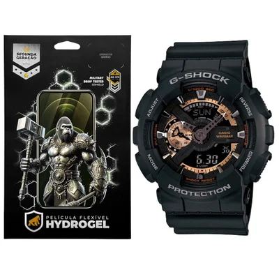 Película Para Casio Ga-110rg - Hydrogel Hd - Gshield
